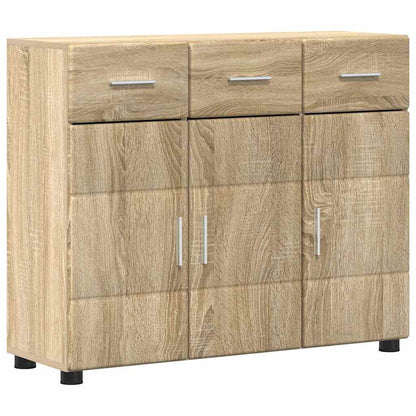 Sideboard FLORIN Sonoma-Eiche 88,5 x 30,5 x 73 cm Holzwerkstoff
