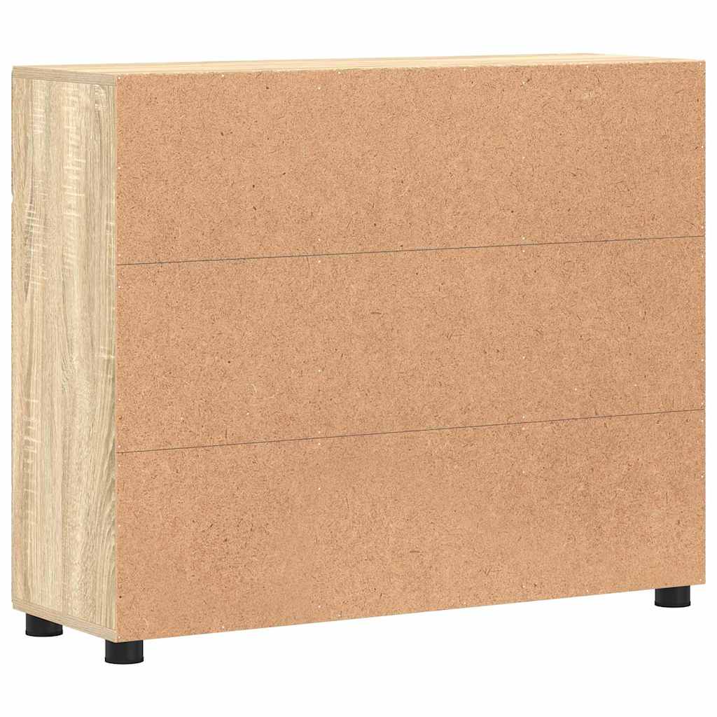 Sideboard FLORIN Sonoma-Eiche 88,5 x 30,5 x 73 cm Holzwerkstoff