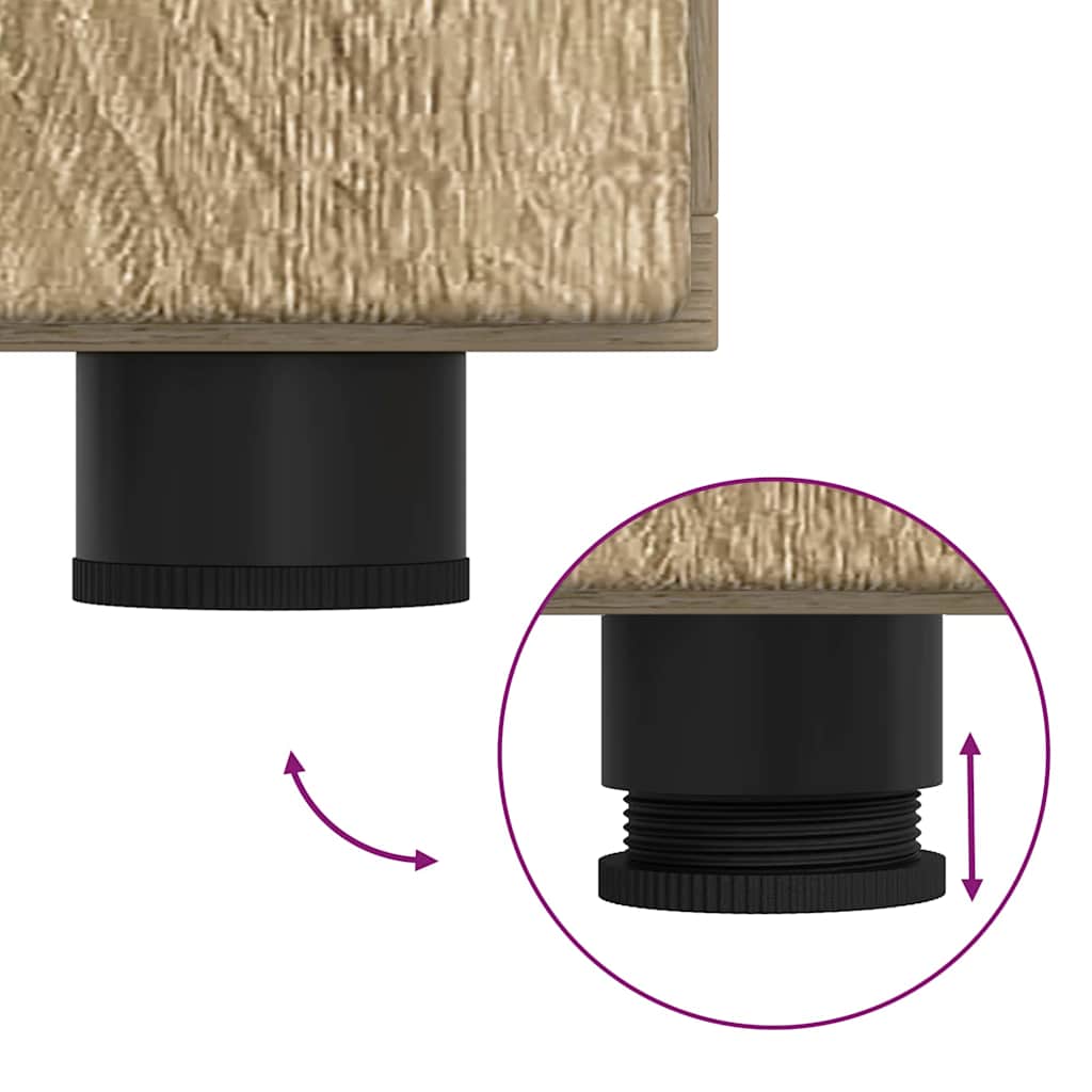 Sideboard FLORIN Sonoma-Eiche 88,5 x 30,5 x 73 cm Holzwerkstoff