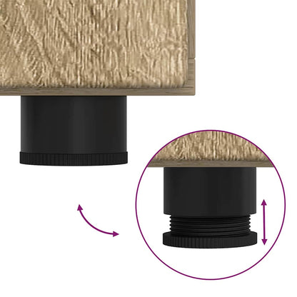 Sideboard FLORIN Sonoma-Eiche 88,5 x 30,5 x 73 cm Holzwerkstoff