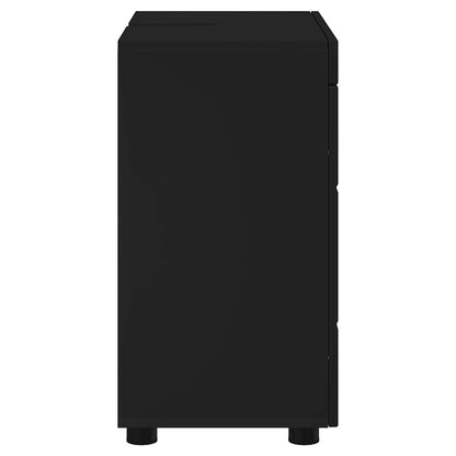 vidaXL Badezimmerschrank-Set TULUM Schwarz 60 x 34 x 63 cm