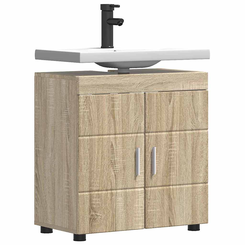 Badezimmerschrank-Set TULUM Sonoma-Eiche 60 x 34 x 63 cm