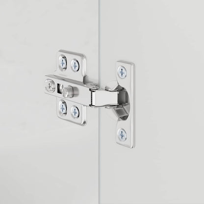 vidaXL Badezimmerschrank-Set TULUM Hochglanz Weiß 60 x 34 x 63 cm
