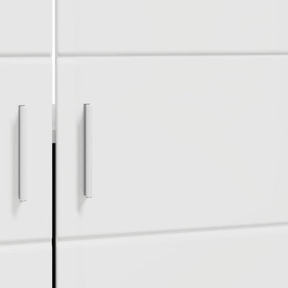 vidaXL Badezimmerschrank-Set TULUM Hochglanz Weiß 60 x 34 x 63 cm