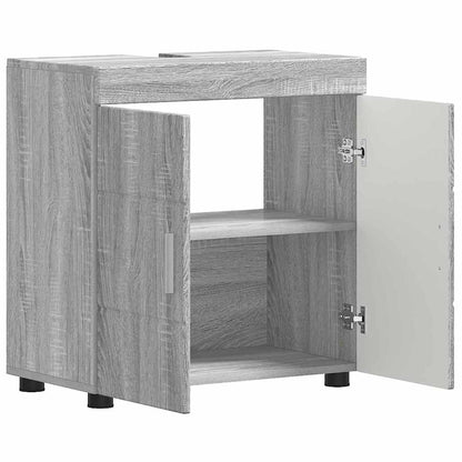 Badezimmerschrank-Set TULUM Graues Sonoma 60 x 34 x 63 cm