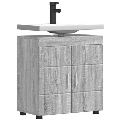 Badezimmerschrank-Set TULUM Graues Sonoma 60 x 34 x 63 cm