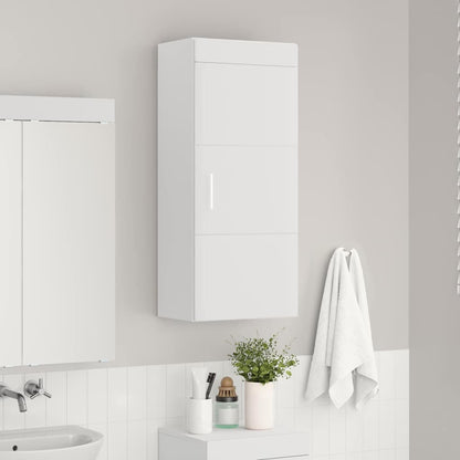 vidaXL Badezimmer-Wandschrank mit Regal TULUM Weiß 37 x 24,5 x 86 cm