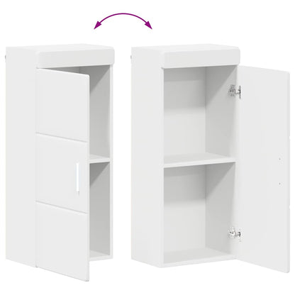 vidaXL Badezimmer-Wandschrank mit Regal TULUM Weiß 37 x 24,5 x 86 cm