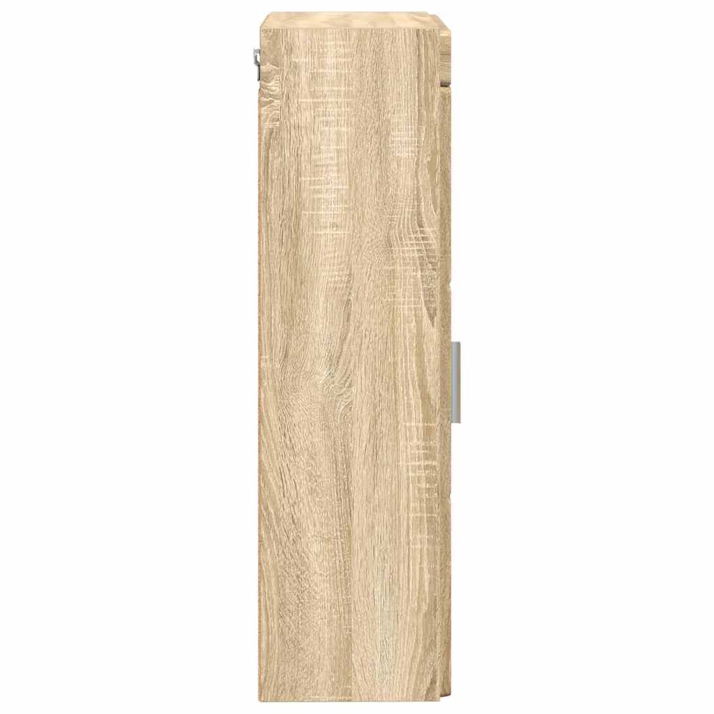 vidaXL Badezimmer-Wandschrank TULUM Sonoma-Eiche 37 x 24,5 x 86 cm