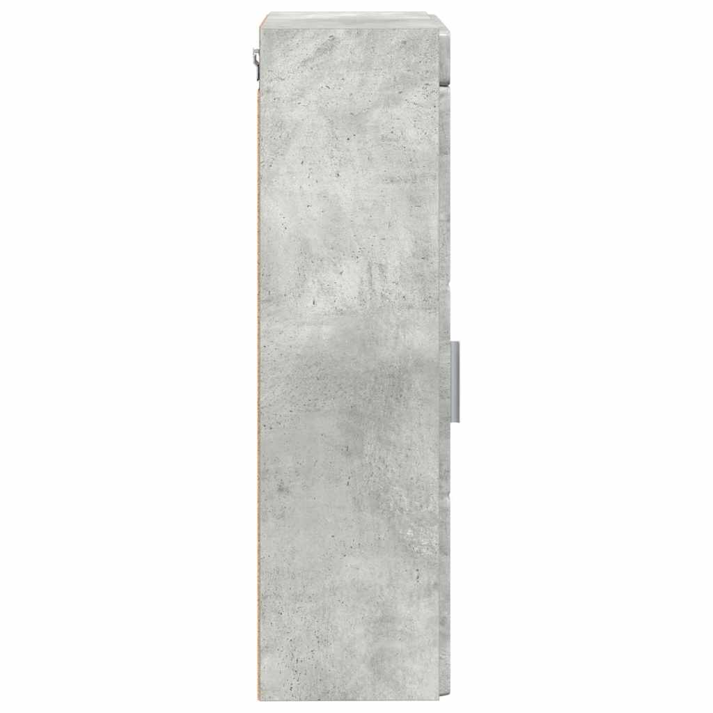 vidaXL Badezimmer-Wandschrank TULUM Beton Grau 37 x 24,5 x 86 cm