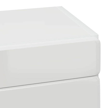Badezimmer-Wandschrank TULUM Hochglanz Weiß 37 x 24,5 x 86 cm
