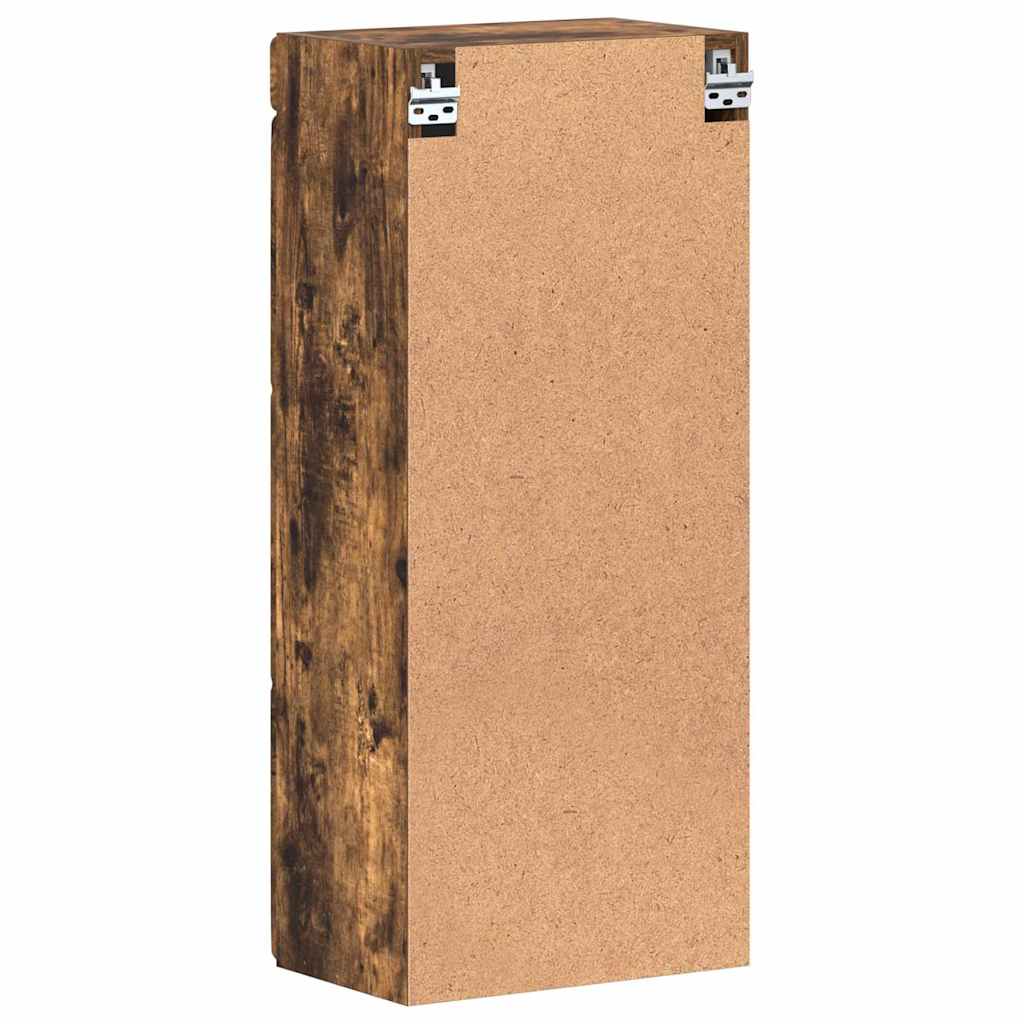 Badezimmer-Wandschrank TULUM Geräucherte Eiche Holzwerkstoff