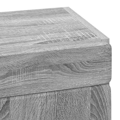 vidaXL Badezimmer-Wandschrank TULUM Graues Sonoma 37 x 24,5 x 86 cm