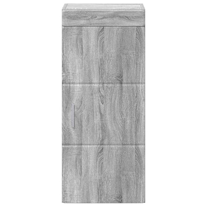 vidaXL Badezimmer-Wandschrank TULUM Graues Sonoma 37 x 24,5 x 86 cm