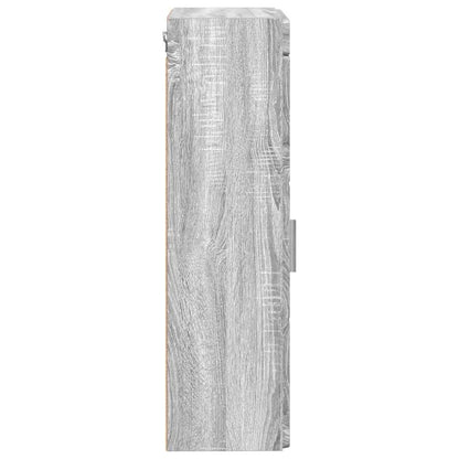 vidaXL Badezimmer-Wandschrank TULUM Graues Sonoma 37 x 24,5 x 86 cm