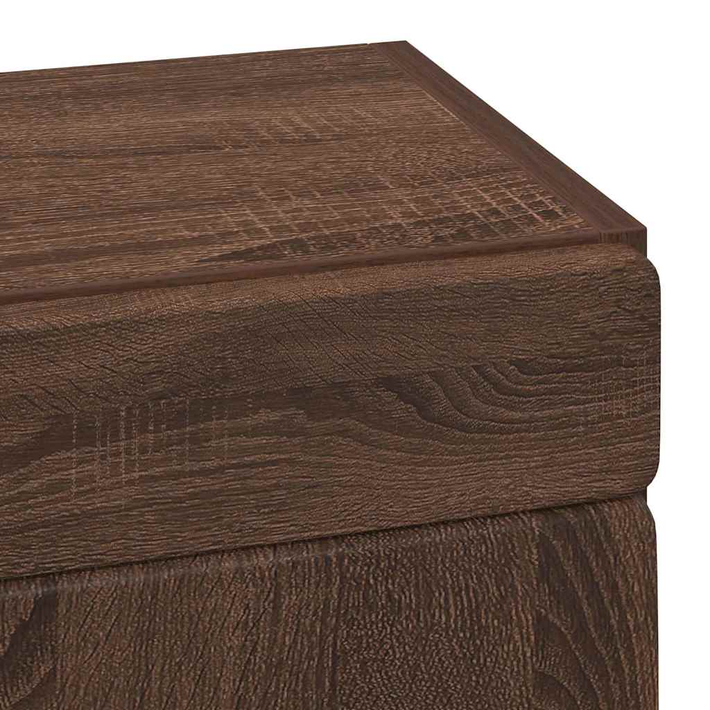 vidaXL Badezimmer-Wandschrank TULUM Braun Eichen-Optik Holzwerkstoff
