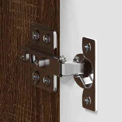vidaXL Badezimmer-Wandschrank TULUM Braun Eichen-Optik Holzwerkstoff