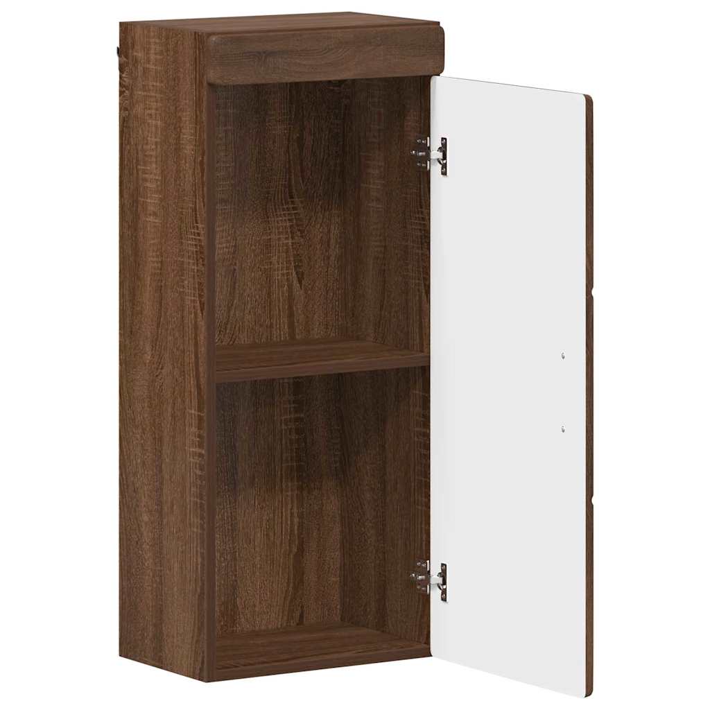 vidaXL Badezimmer-Wandschrank TULUM Braun Eichen-Optik Holzwerkstoff