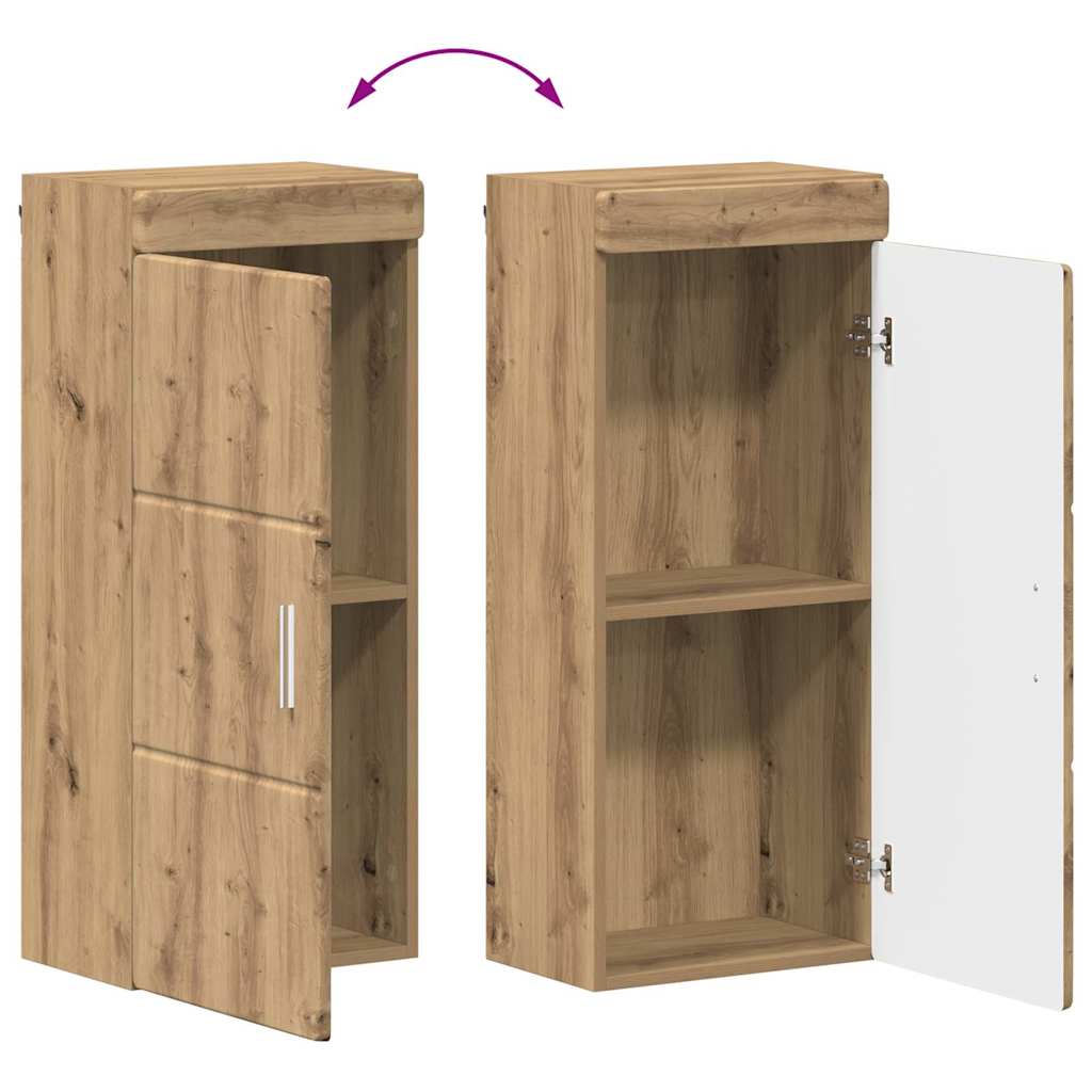 vidaXL Badezimmer-Wandschrank TULUM Artisan-Eiche 37 x 24,5 x 86 cm