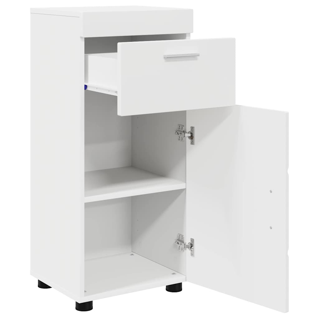 Badezimmerschrank-Set mit Speicher TULUM Weiß 37 x 31,5 x 82 cm