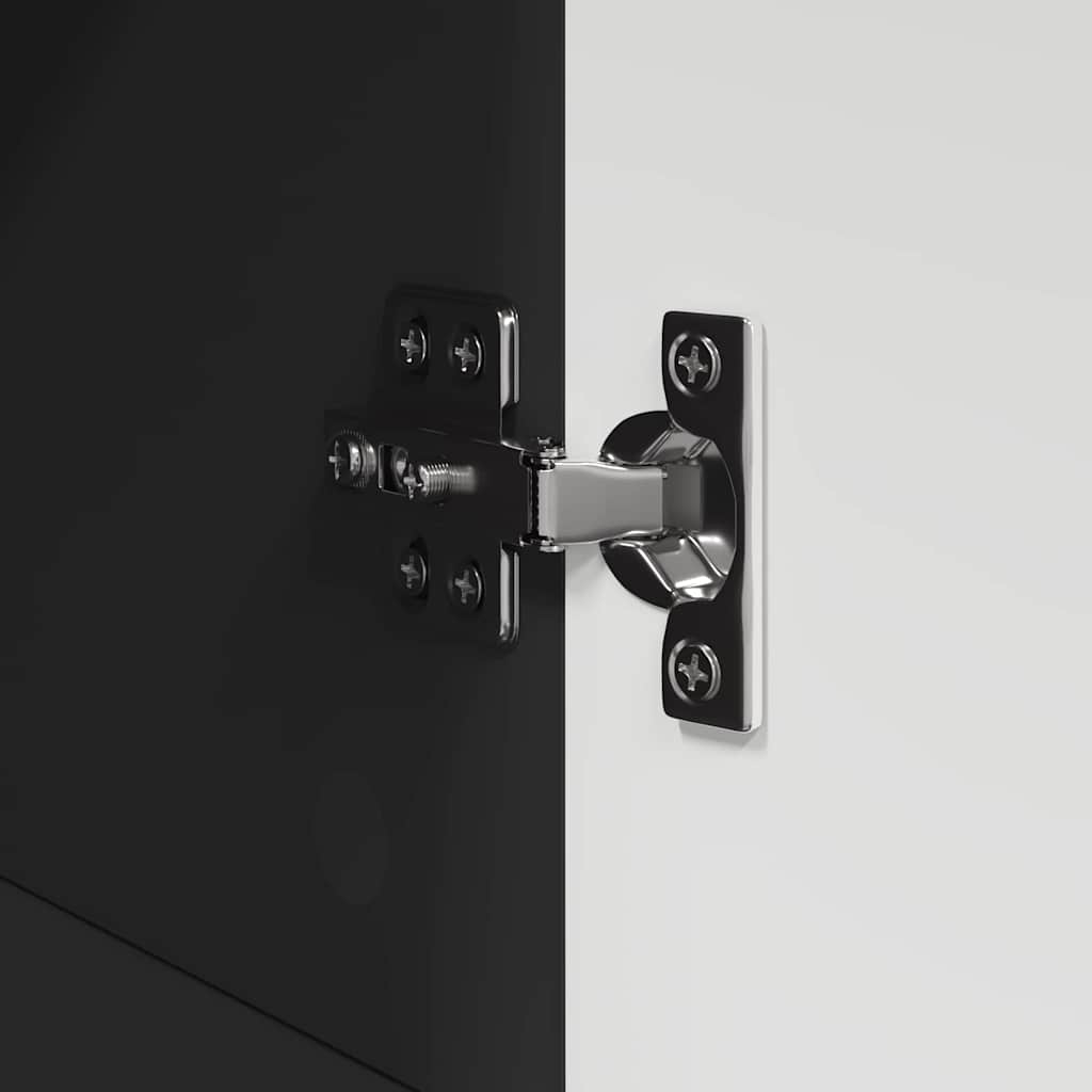 Badezimmerschrank-Set TULUM Schwarz 37 x 31,5 x 82 cm