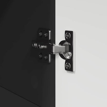 Badezimmerschrank-Set TULUM Schwarz 37 x 31,5 x 82 cm