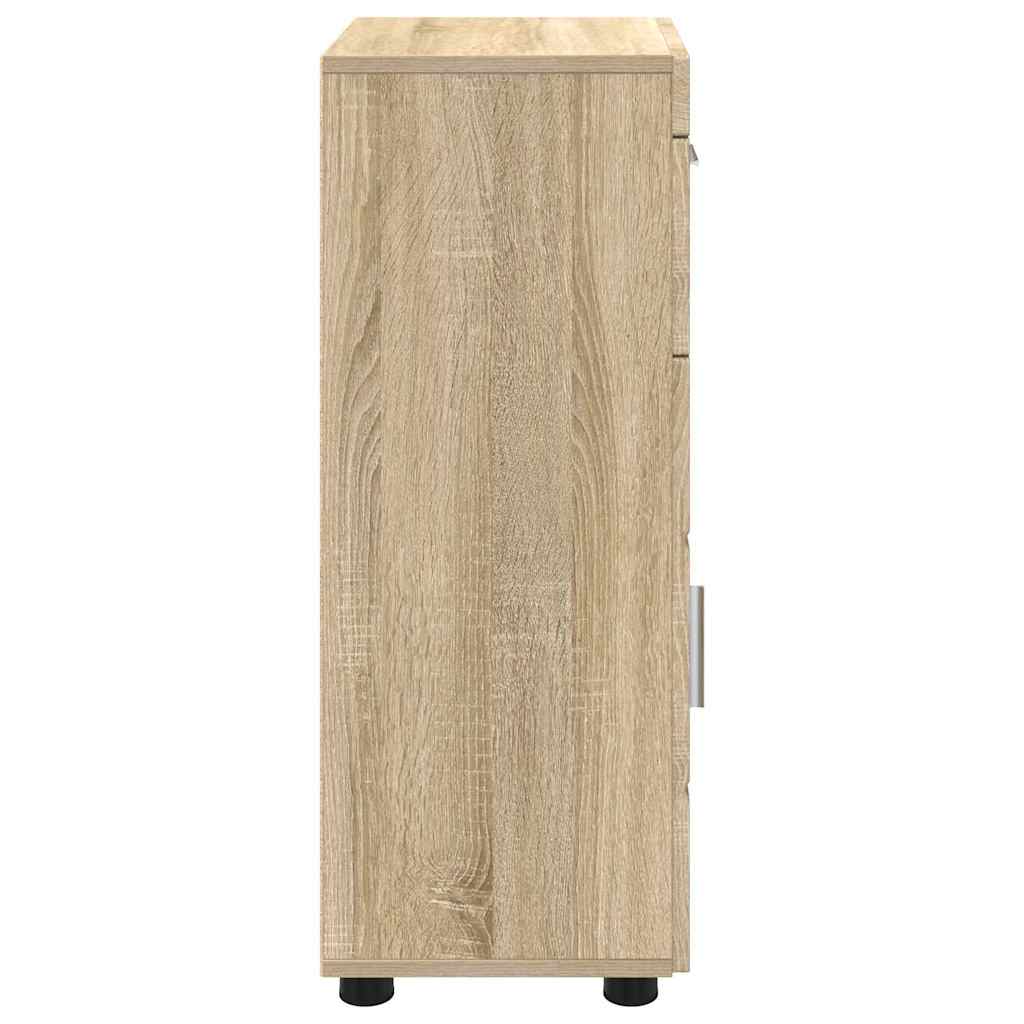 Badezimmerschrank-Set TULUM Sonoma-Eiche 37 x 31,5 x 82 cm