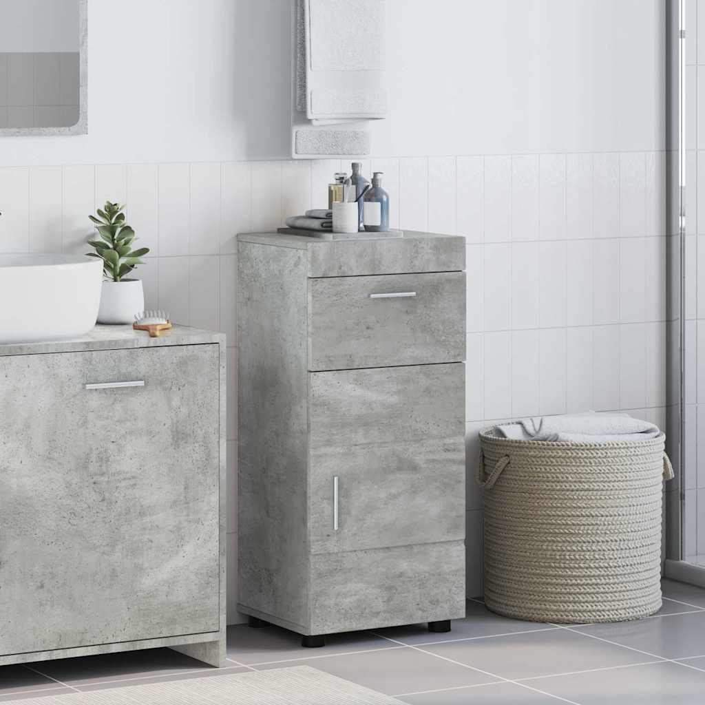 Badezimmerschrank-Set TULUM Beton Grau 37 x 31,5 x 82 cm
