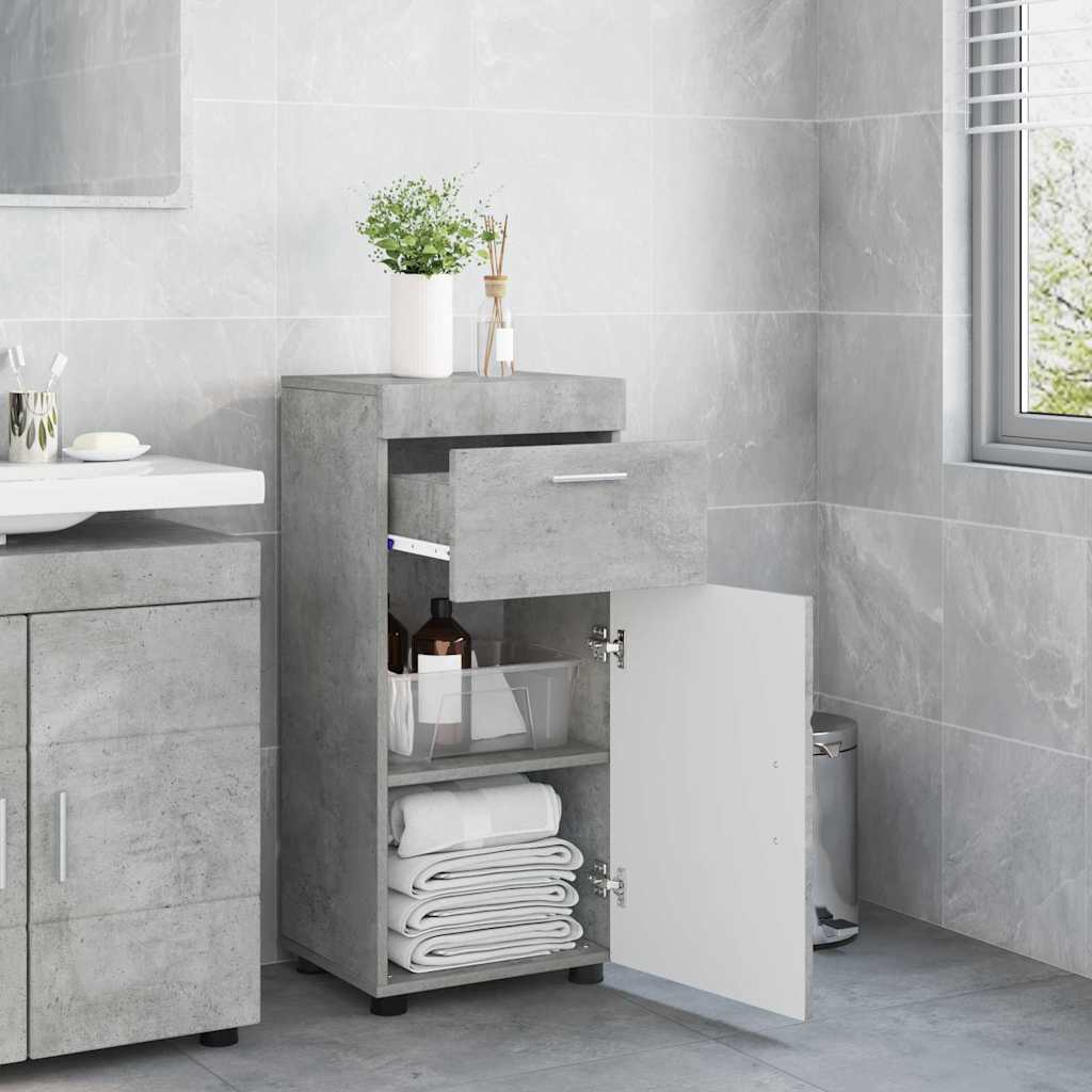 Badezimmerschrank-Set TULUM Beton Grau 37 x 31,5 x 82 cm