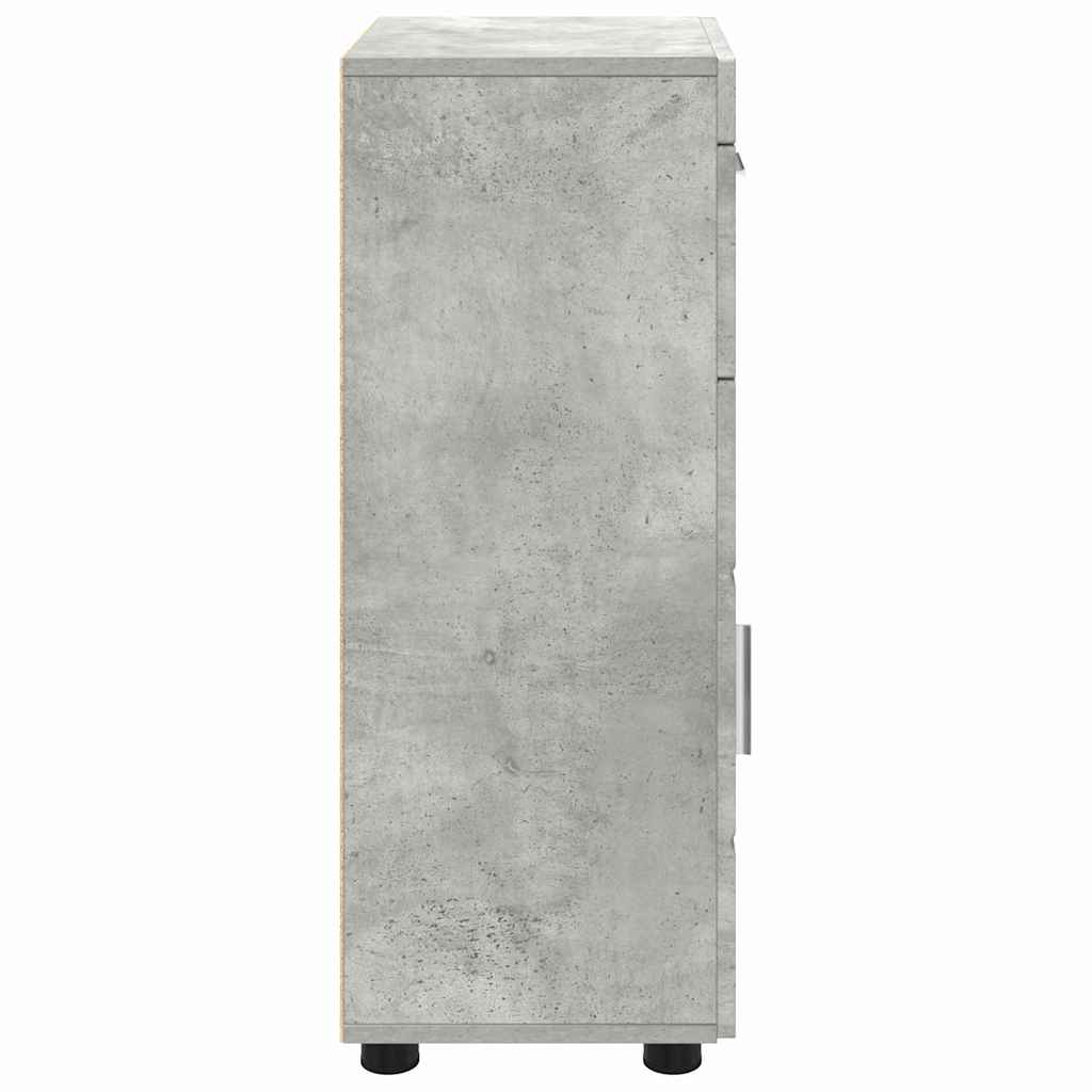 Badezimmerschrank-Set TULUM Beton Grau 37 x 31,5 x 82 cm
