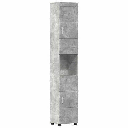 Badezimmerschrank-Set TULUM Beton Grau 37 x 31,5 x 203 cm