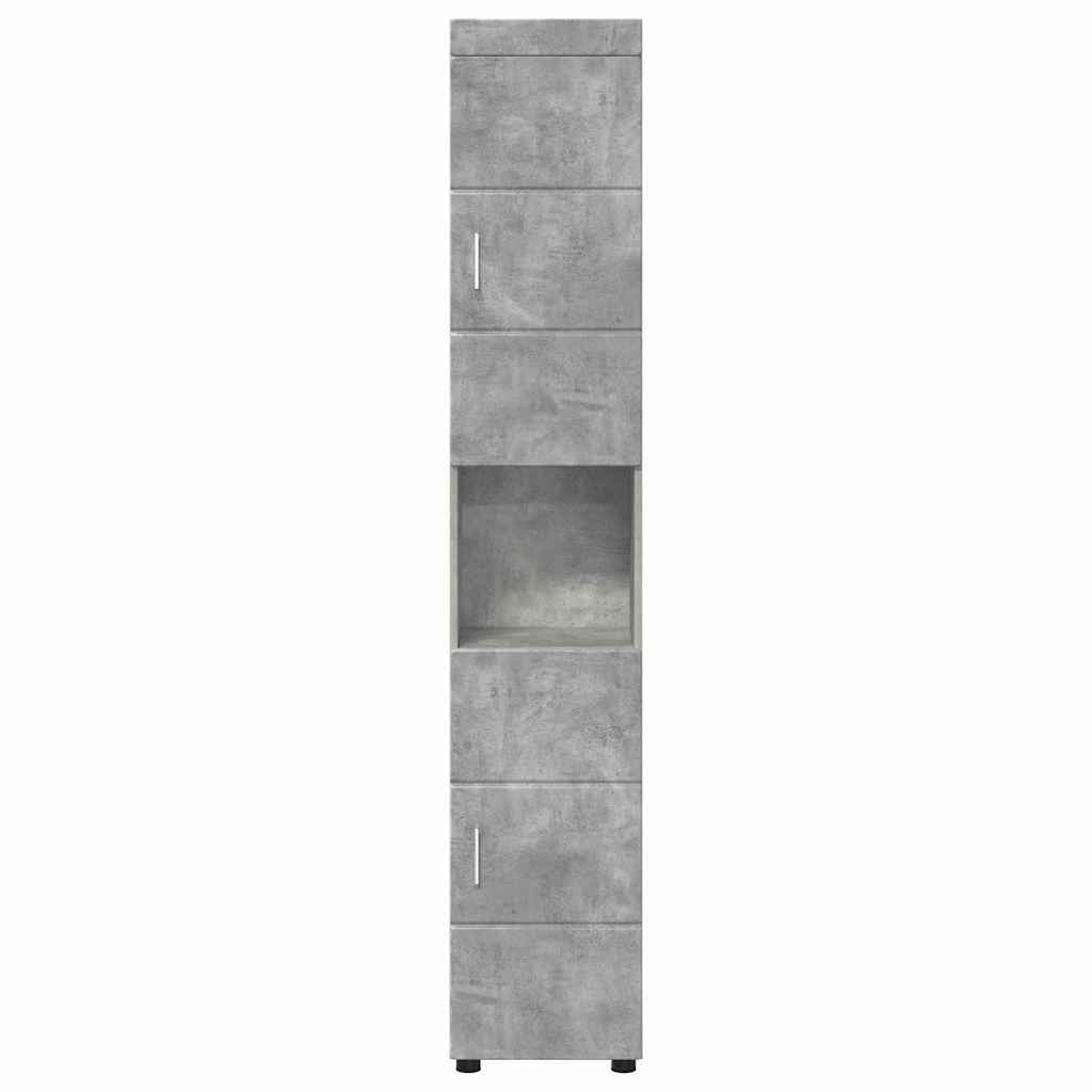 Badezimmerschrank-Set TULUM Beton Grau 37 x 31,5 x 203 cm