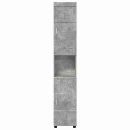 Badezimmerschrank-Set TULUM Beton Grau 37 x 31,5 x 203 cm
