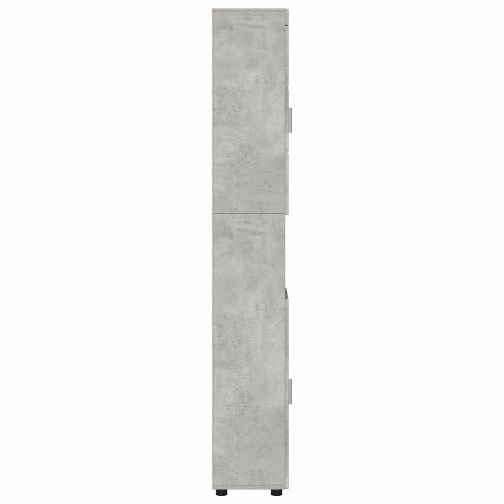 Badezimmerschrank-Set TULUM Beton Grau 37 x 31,5 x 203 cm