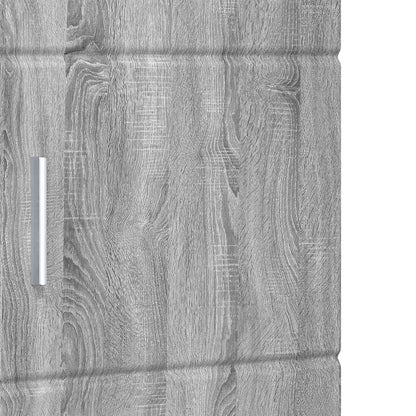 vidaXL Badezimmerschrank-Set TULUM Graues Sonoma 37 x 31,5 x 203 cm