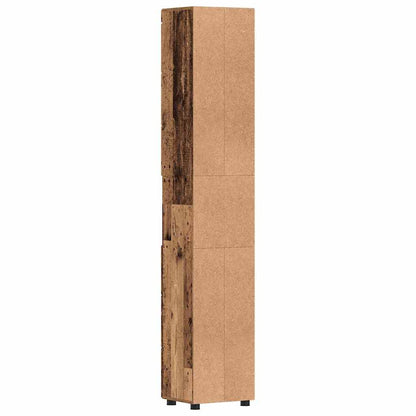 Badezimmerschrank-Set TULUM Altholz 37 x 31,5 x 203 cm