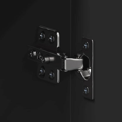 Badezimmerspiegelschrank TULUM Schwarz 60 x 16,5 x 78 cm