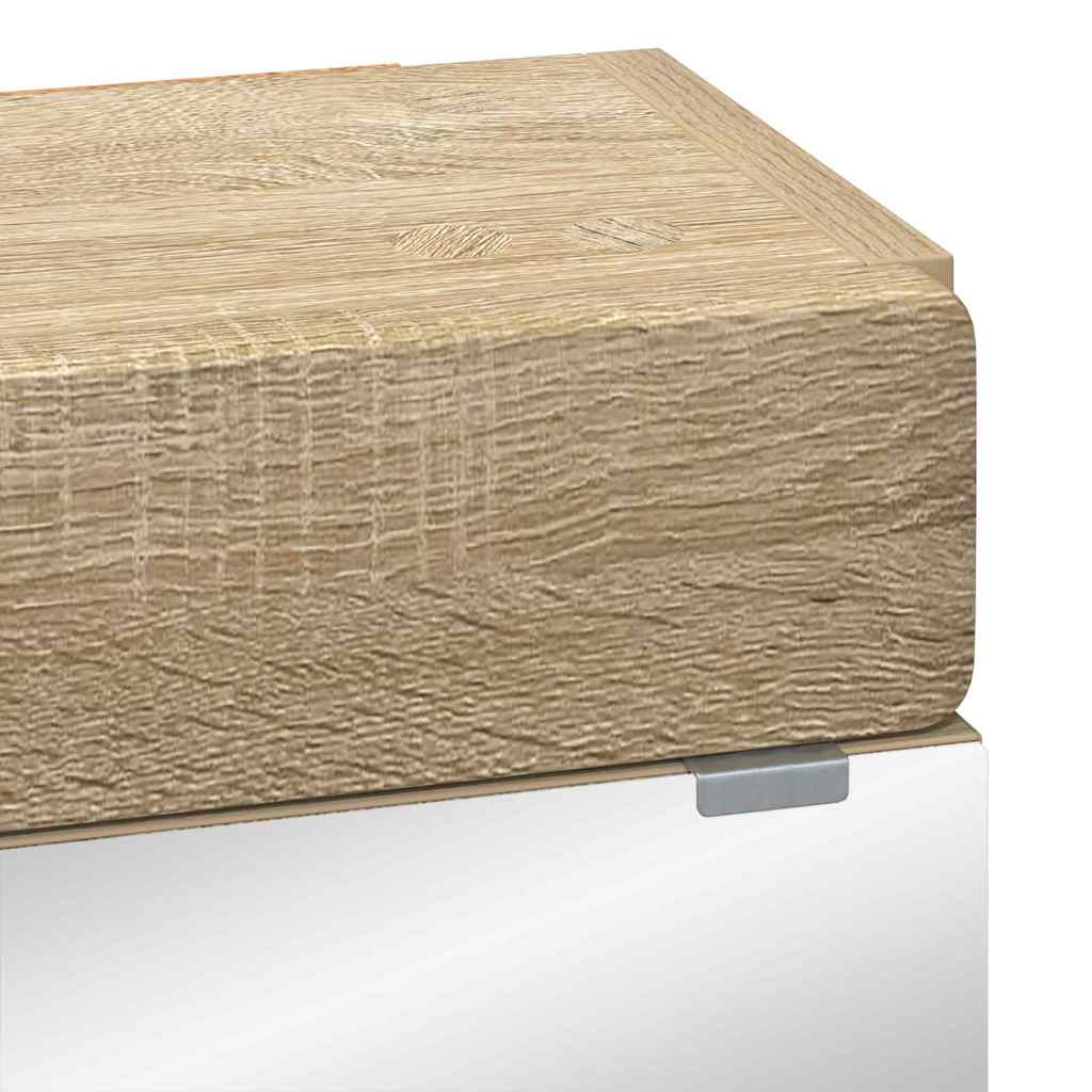 vidaXL Badezimmerspiegelschrank TULUM Sonoma-Eiche 60 x 16,5 x 78 cm