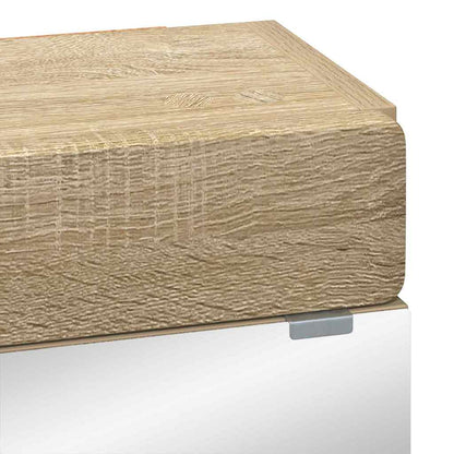 vidaXL Badezimmerspiegelschrank TULUM Sonoma-Eiche 60 x 16,5 x 78 cm