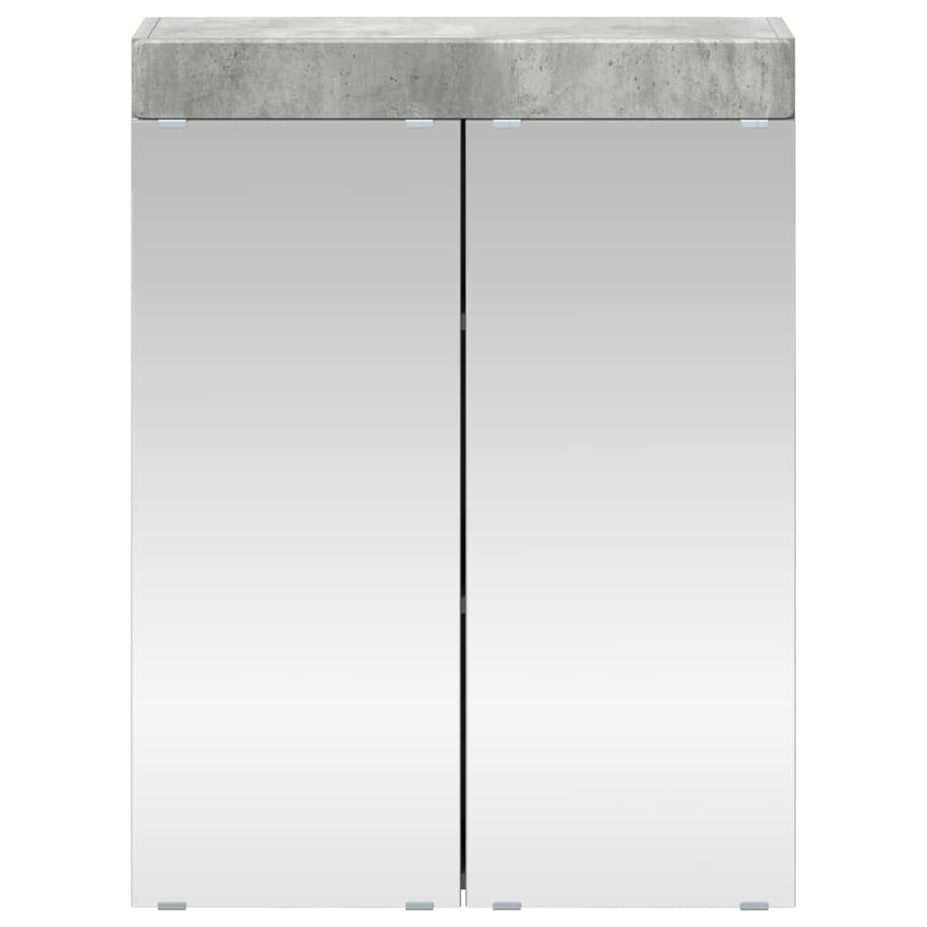 vidaXL Badezimmerspiegelschrank TULUM Beton Grau 60 x 16,5 x 78 cm