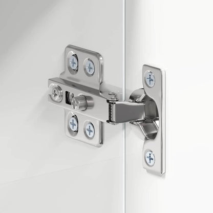 vidaXL Badezimmerspiegelschrank TULUM Hochglanz Weiß 60 x 16,5 x 78 cm