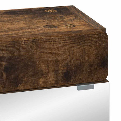 vidaXL Badezimmerspiegelschrank TULUM Geräucherte Eiche Holzwerkstoff