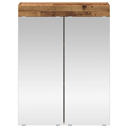 vidaXL Badezimmerspiegelschrank TULUM Altholz 60 x 16,5 x 78 cm