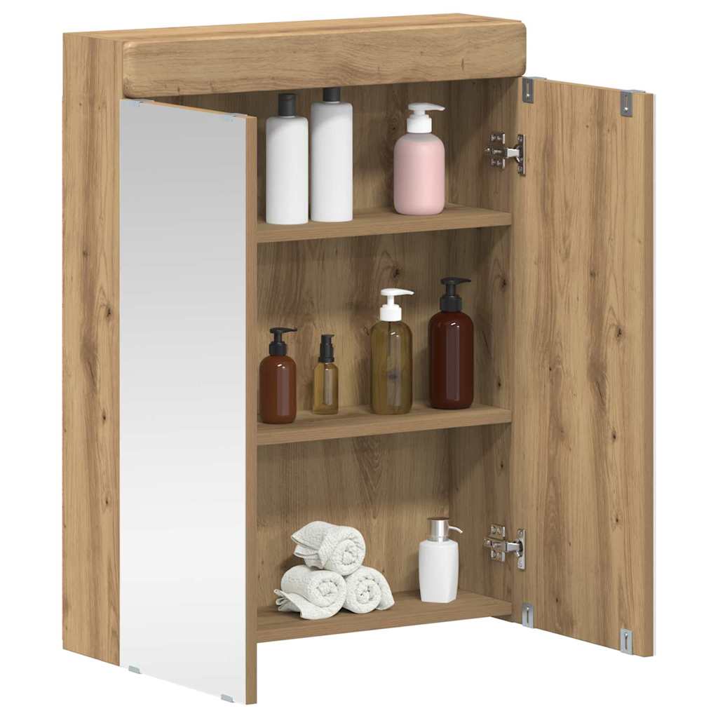 Badezimmerspiegelschrank TULUM Artisan-Eiche 60 x 16,5 x 78 cm