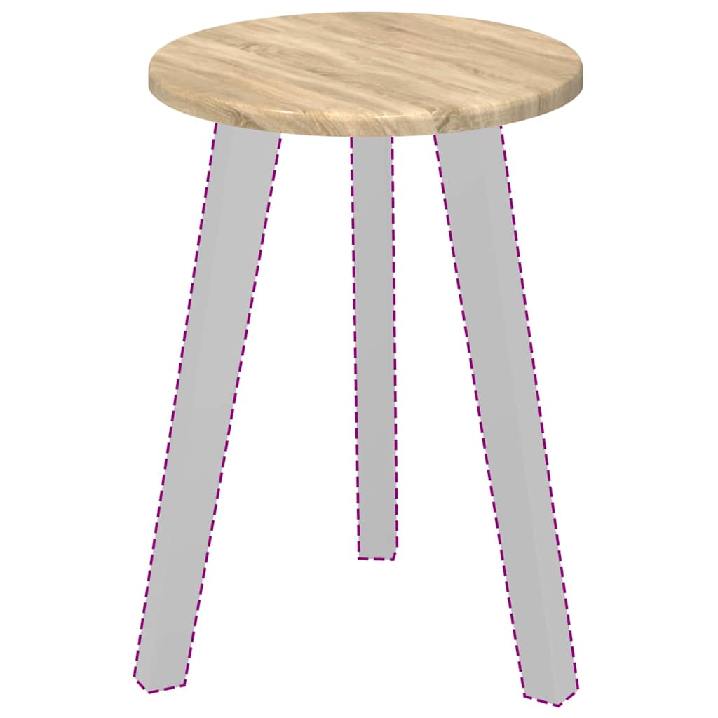 vidaXL Tischplatte Sonoma-Eiche 30 x 30 x 1,5 cm Holzwerkstoff