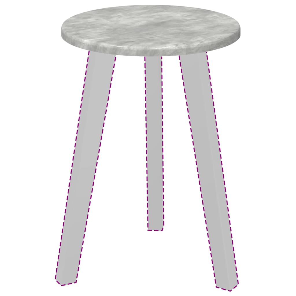 vidaXL Tischplatte Betongrau 30 x 30 x 1,5 cm Holzwerkstoff
