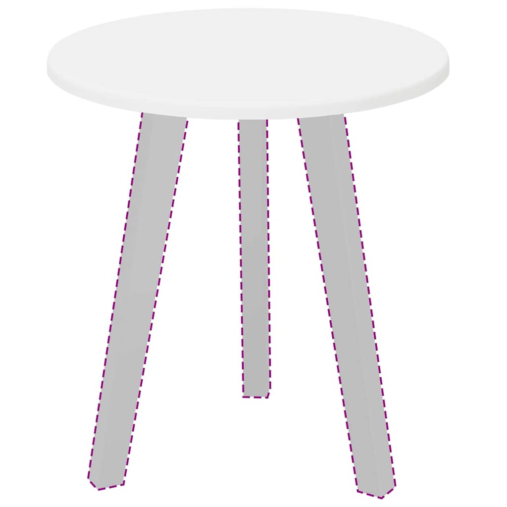 Tischplatte Weiß 40 x 40 x 1,5 cm Holzwerkstoff