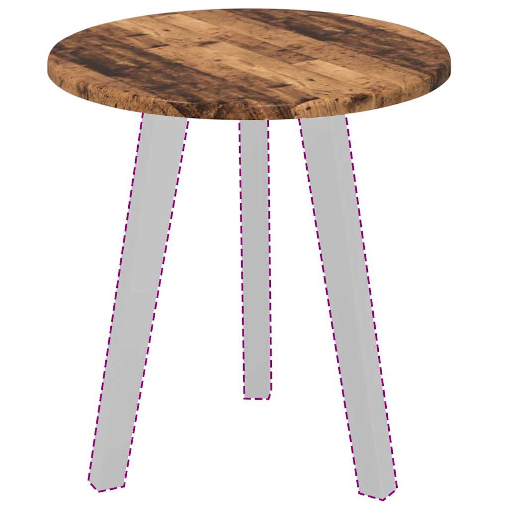 Tischplatte Altholz 40 x 40 x 1,5 cm Holzwerkstoff