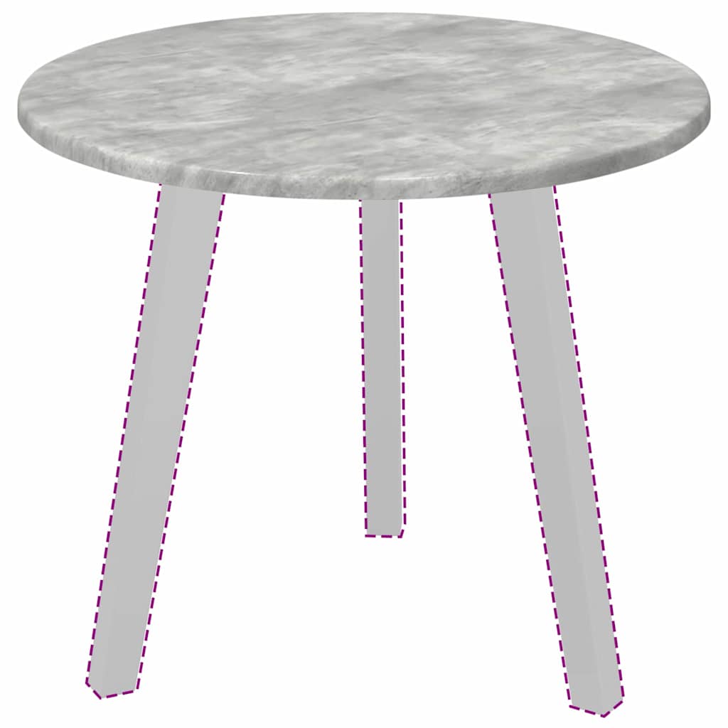 vidaXL Tischplatte Betongrau 50 x 50 x 1,5 cm Holzwerkstoff