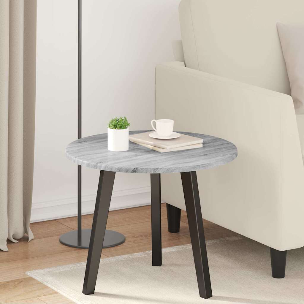 vidaXL Tischplatte Grau Sonoma 50 x 50 x 1,5 cm Holzwerkstoff